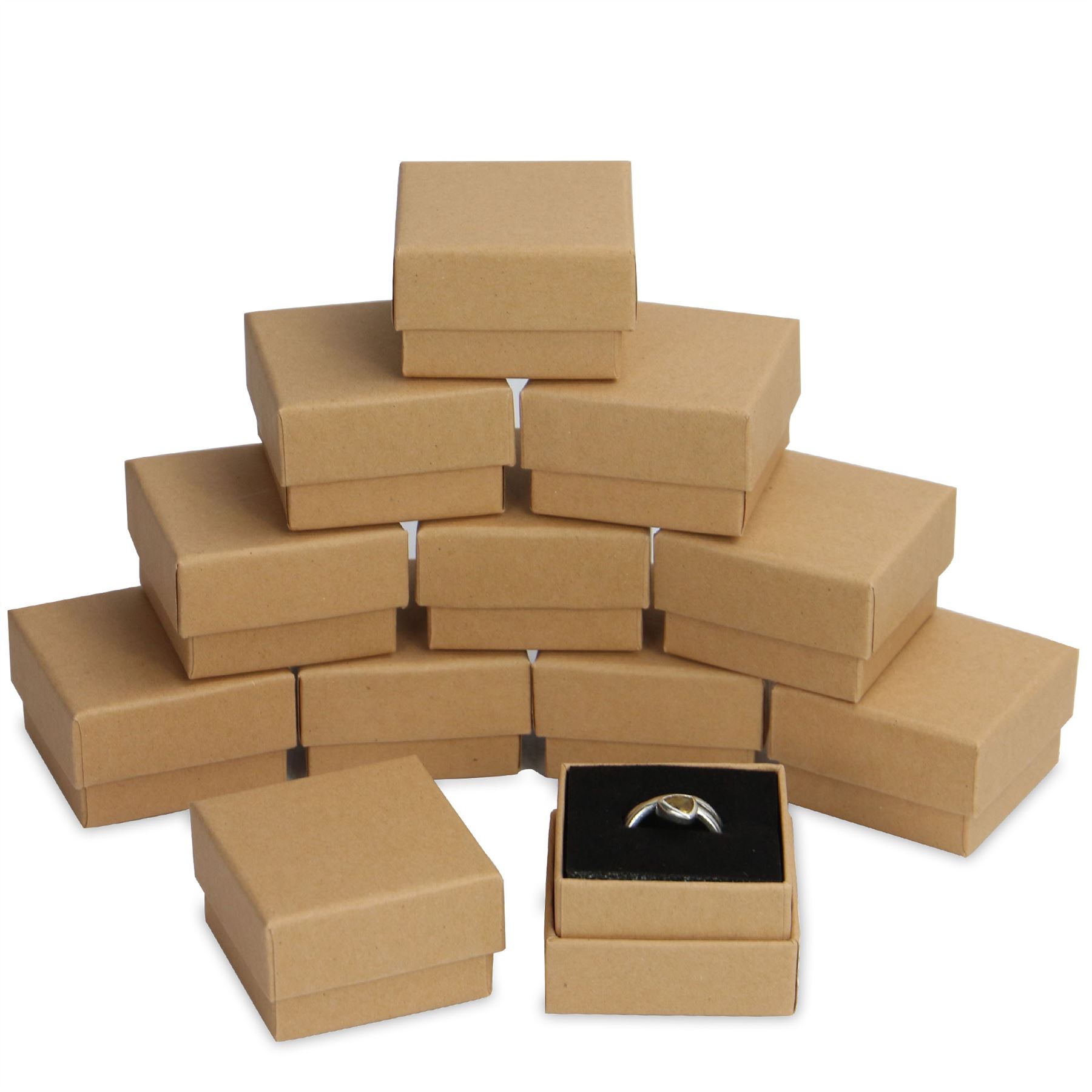 Kraft Boxes - 24 Pack (Ring Size) | Pukkr