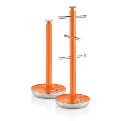 Swan Retro Orange Towel Pole and Mug Set