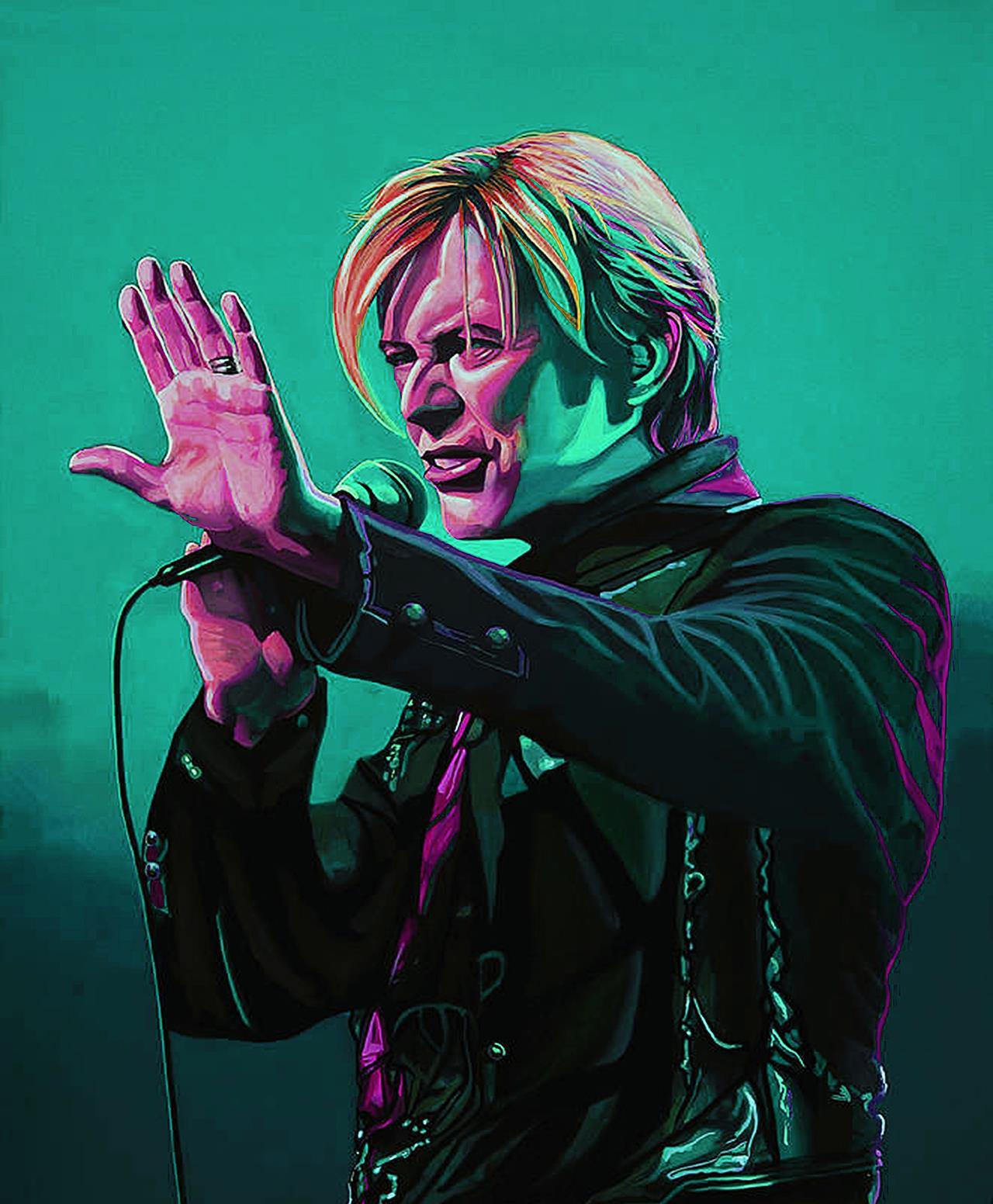 David Bowie 60cm x 49.5cm Large Metal Sign