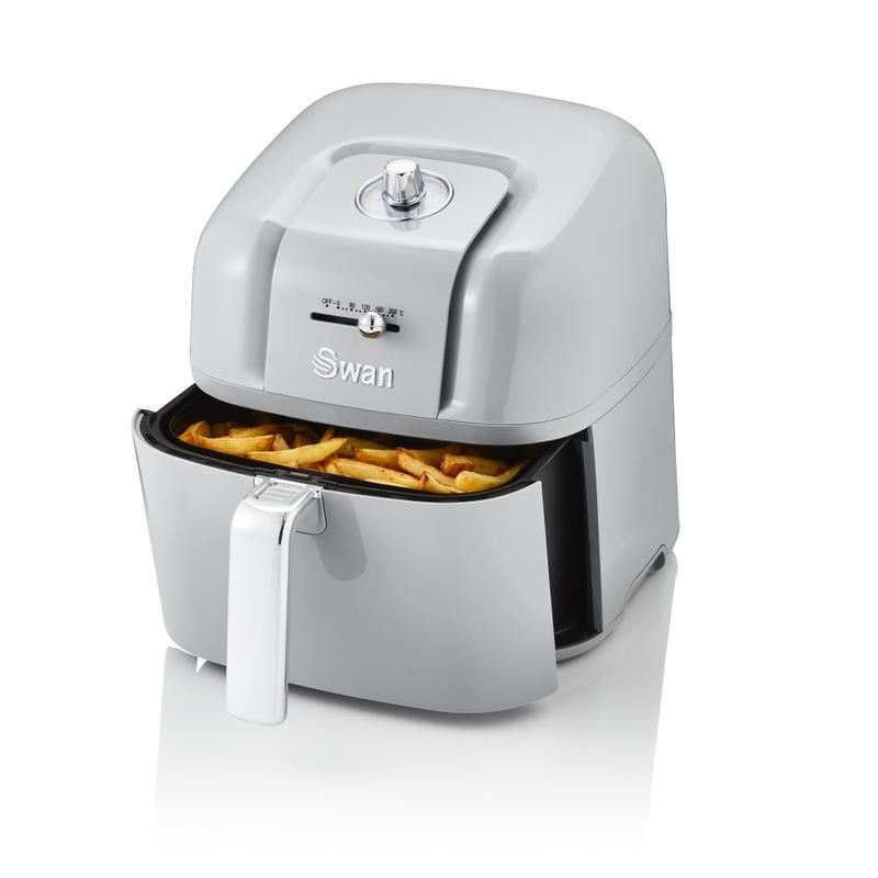 Swan Retro Manual Grey Air Fryer