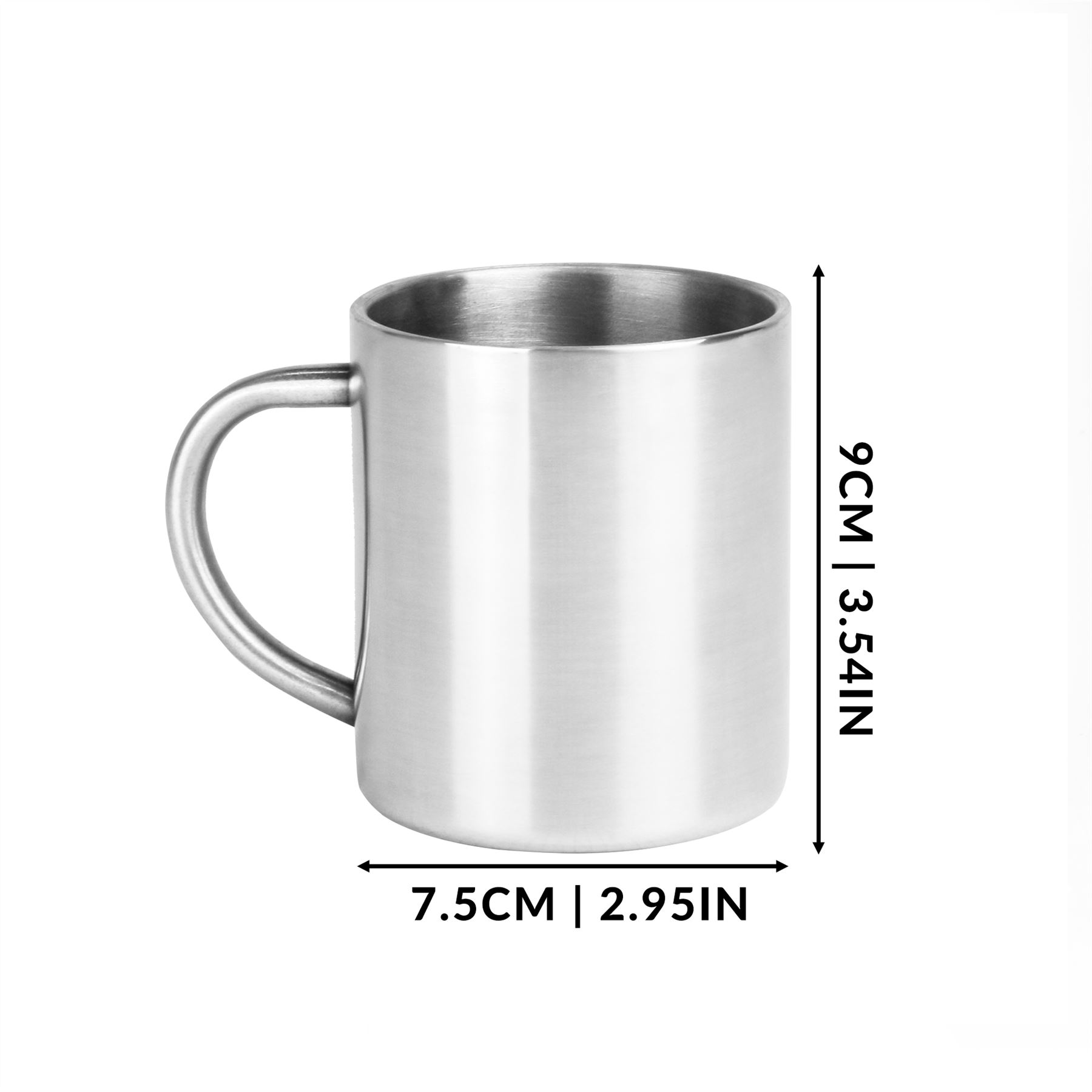 Stainless Steel Mugs - Set of 2 | M&W