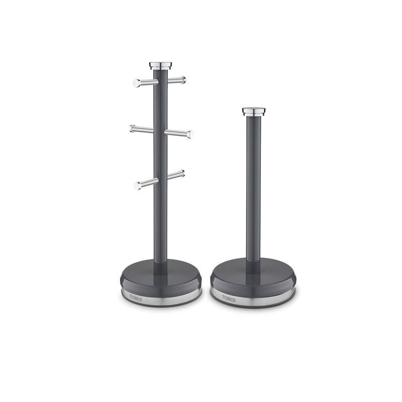 Tower Belle Mug Tree and Towel Pole Graphite