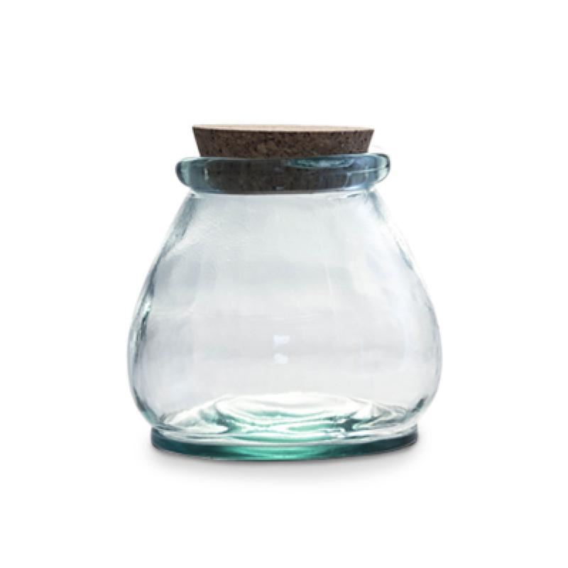 Tower Natural Life 800ml Recycled Glass Jar with Cork Lid