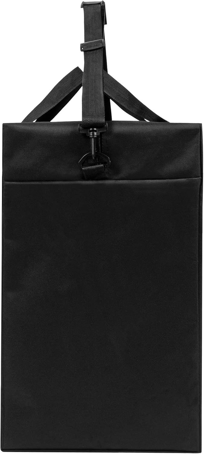 SANCTOME Black 155L Heavy Duty Waterproof Black Clothes Storage Bag