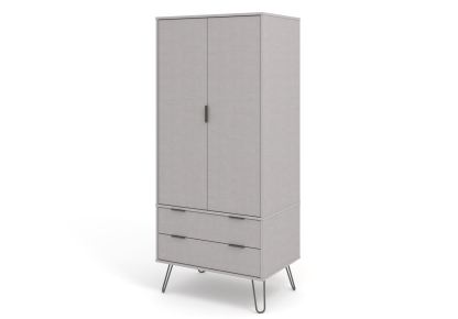 Augusta Grey 2 Door 2 Drawer Wardrobe