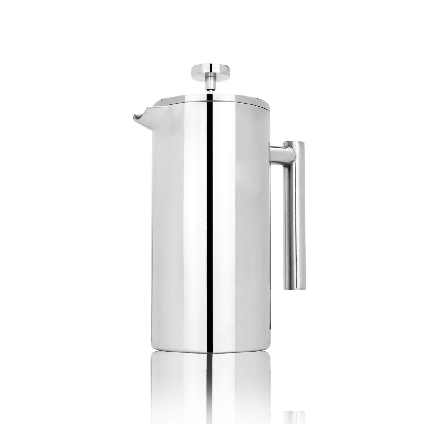French Press Cafetiere Steel Coffee Maker FREE Filters & Spoons 350ml | M&W