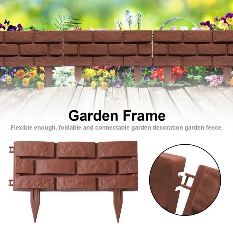 Brick Effect Lawn Edging - Pack of 4