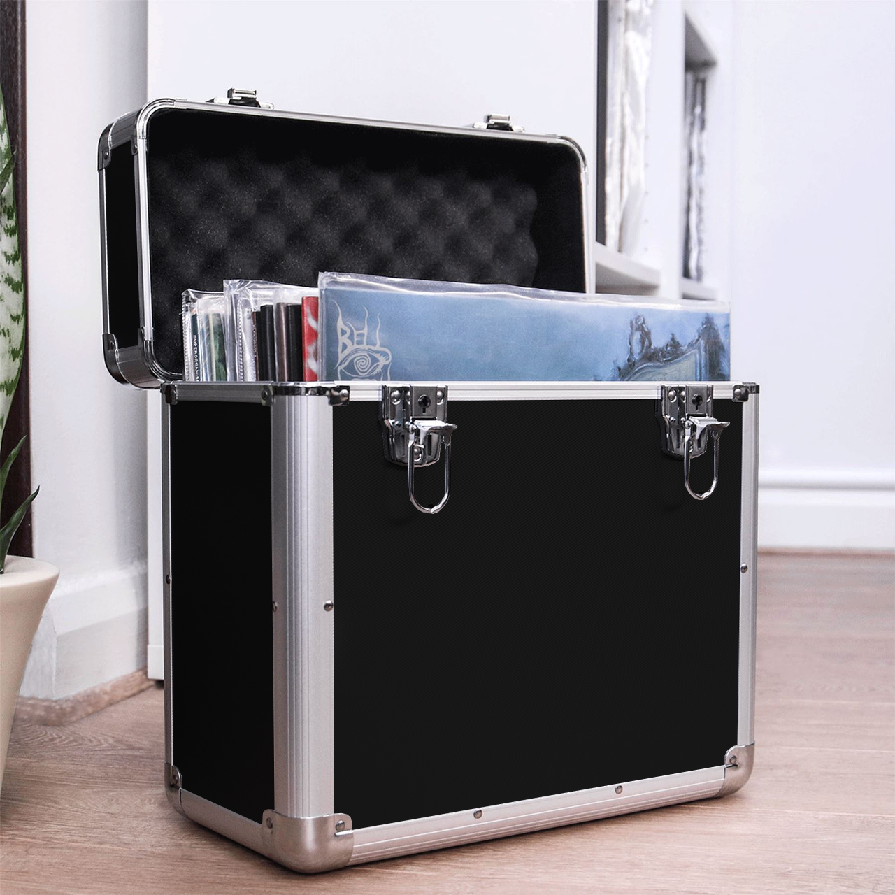 Vinyl LP Record Storage Case - Black | M&W