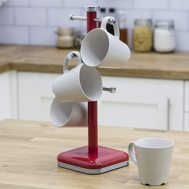 Swan Retro Mug Tree Red