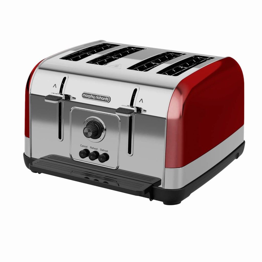 Morphy Richards Venture Red 4 Slice Toaster