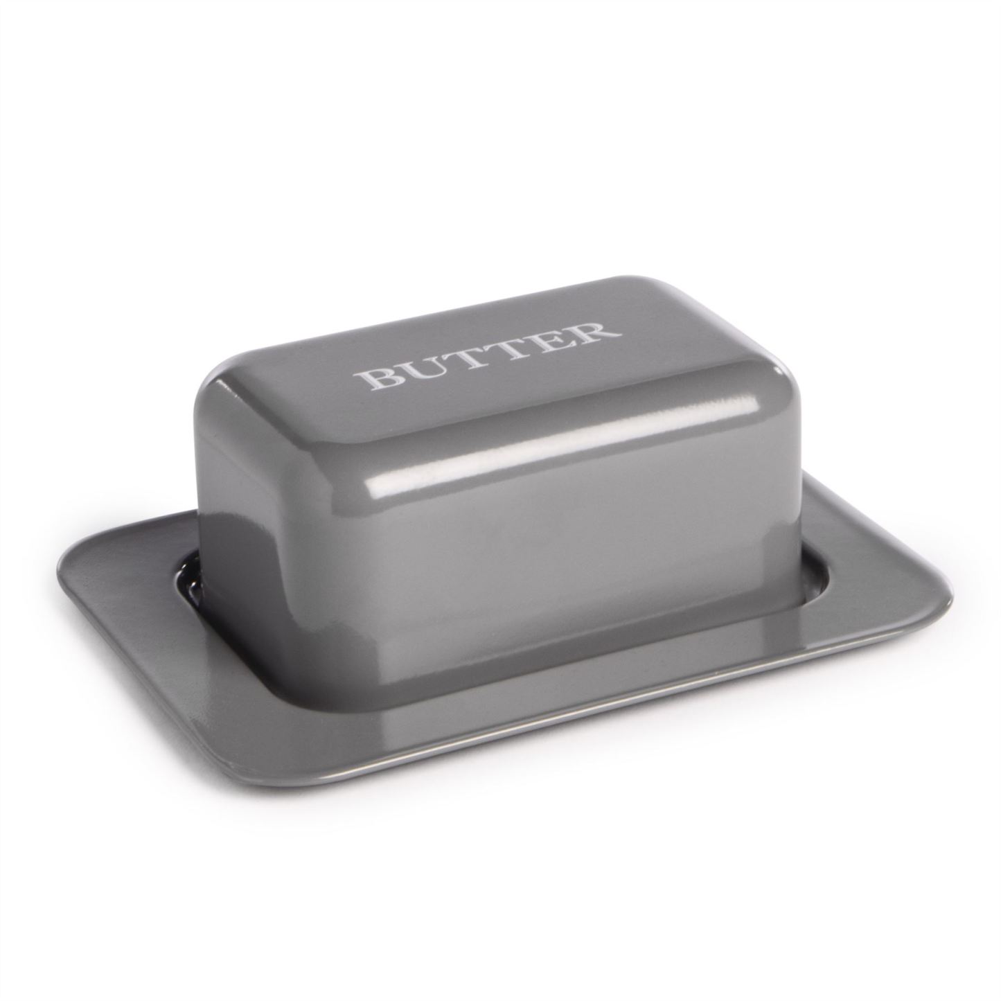 Butter Dish with Lid in Grey | M&W