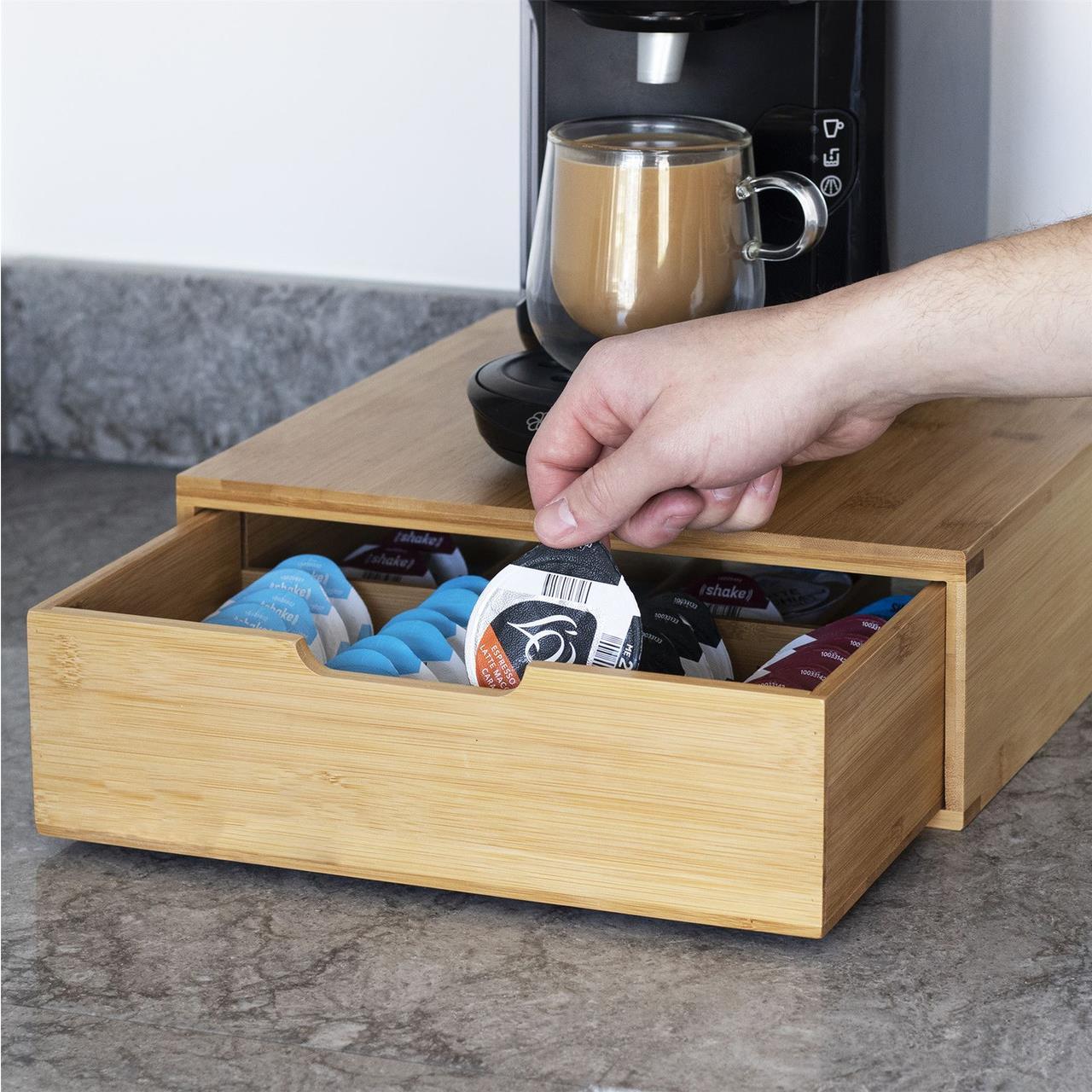 Bamboo 64 Tassimo Coffee Pod Drawer | M&W