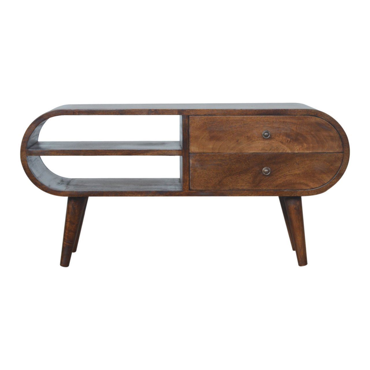 Artisan Chestnut Circular Media Unit