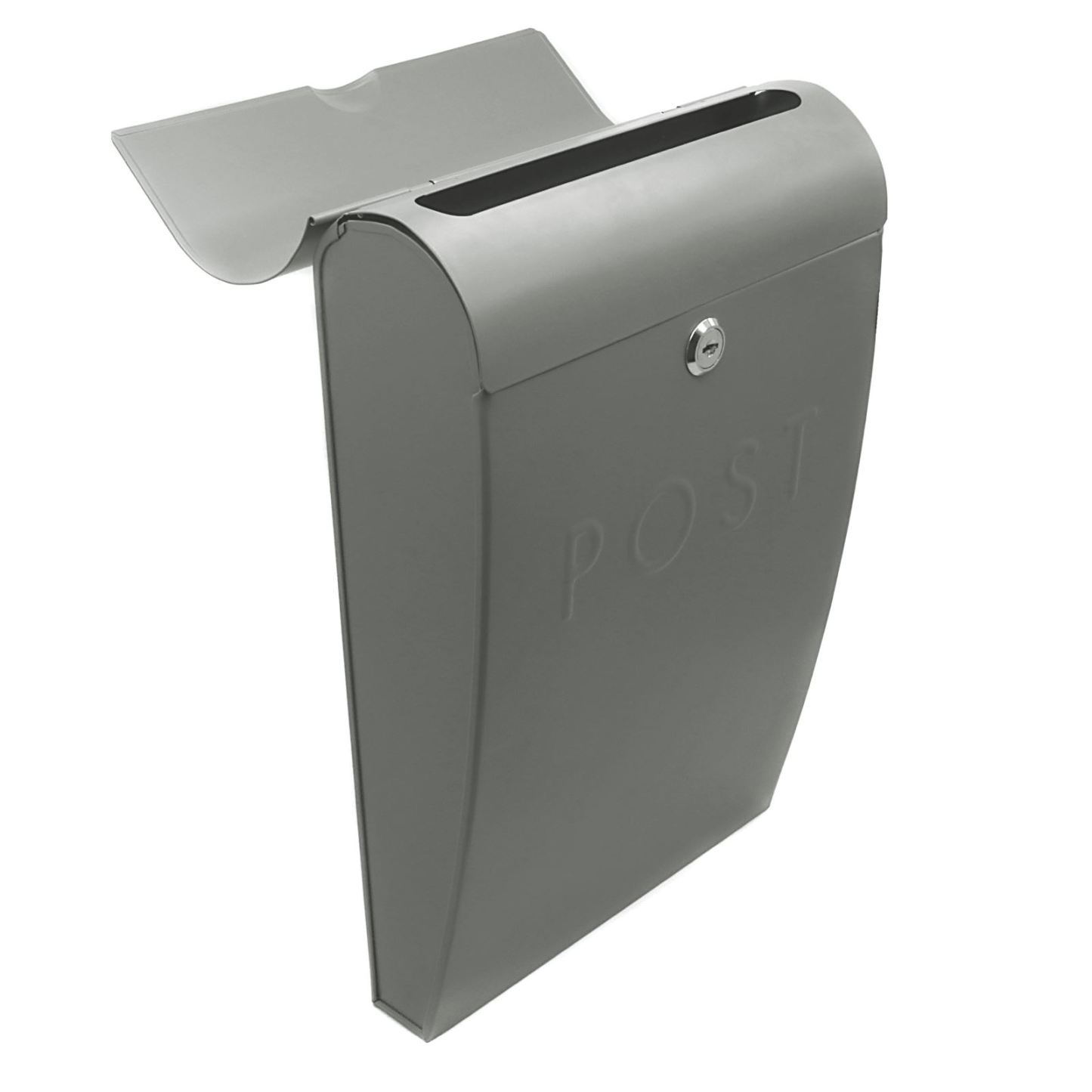 Wall Mounted Post Box in Grey | M&W