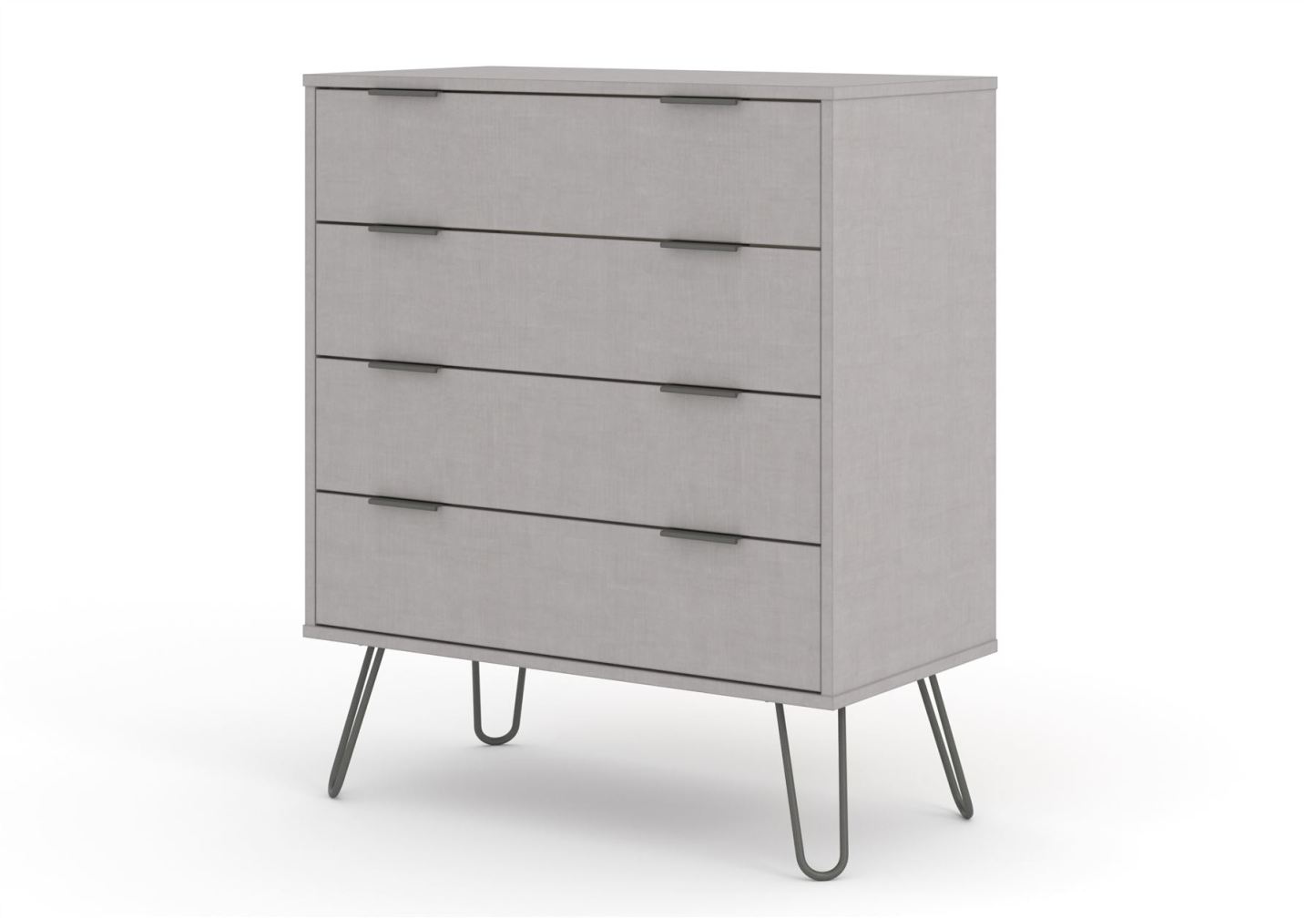 Augusta Grey 4 Drawer Chest Of Drawers