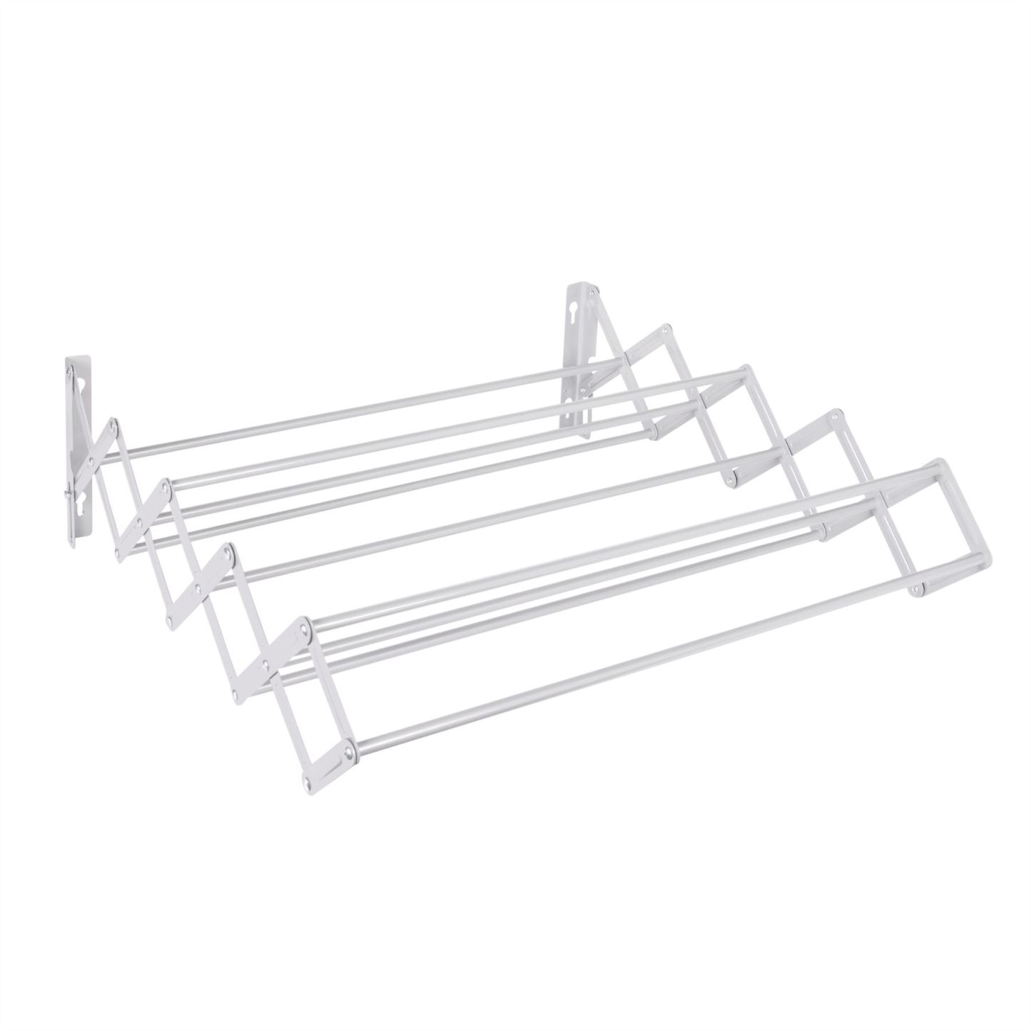 Wall Mounted Extendable Clothes Airer White | Pukkr