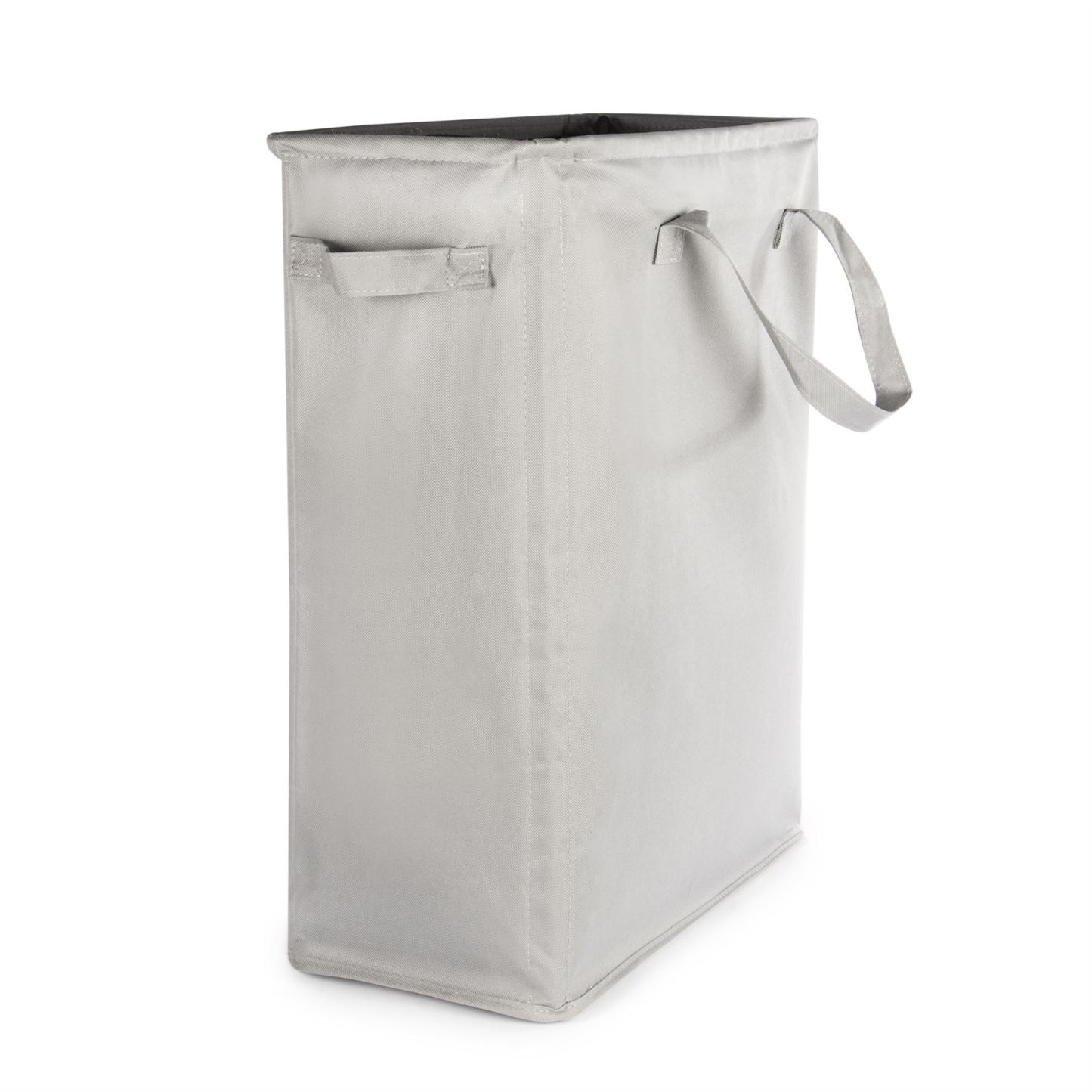 45L Slim Laundry Basket with Handles Grey | M&W