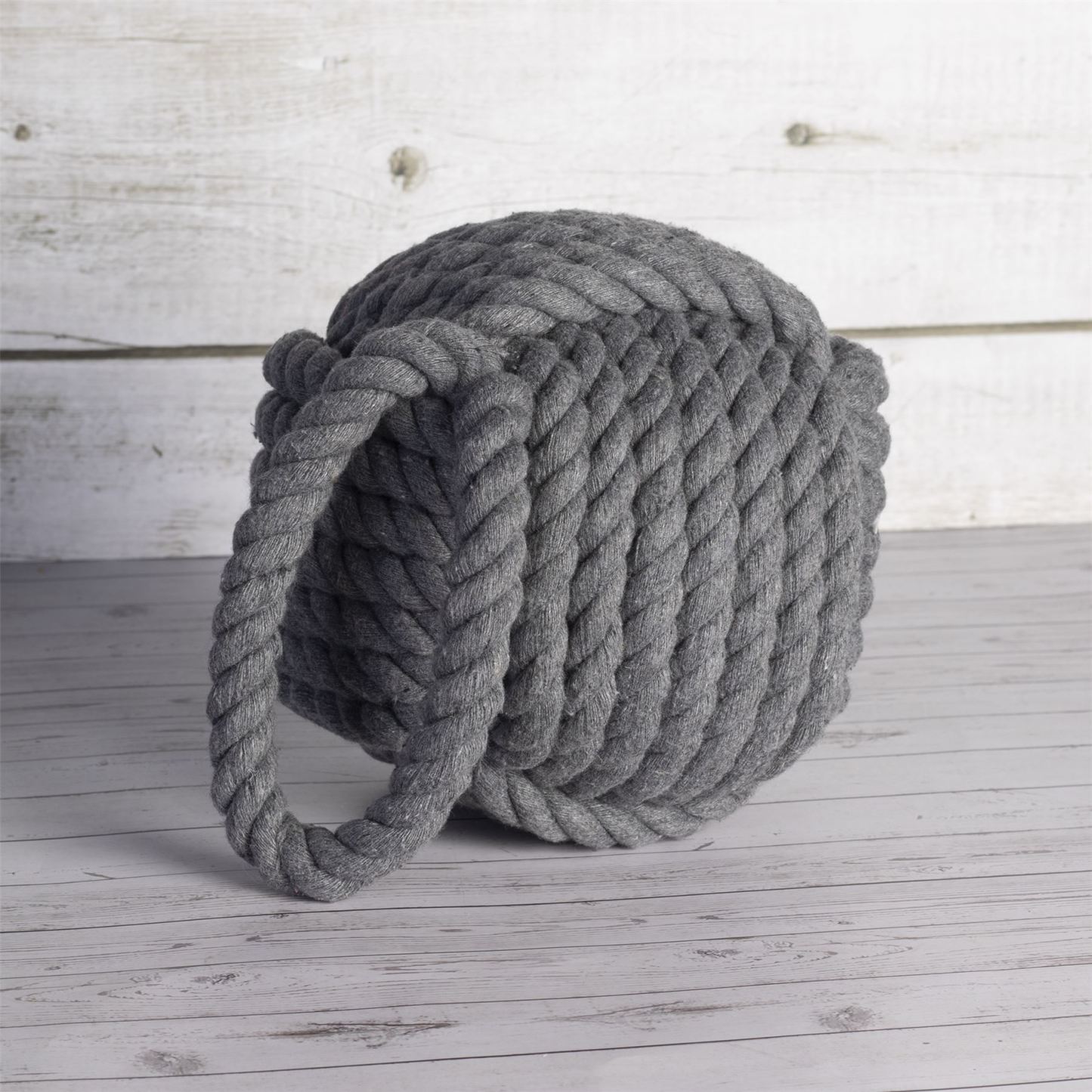 Rope Knot Door Stop Grey | M&W