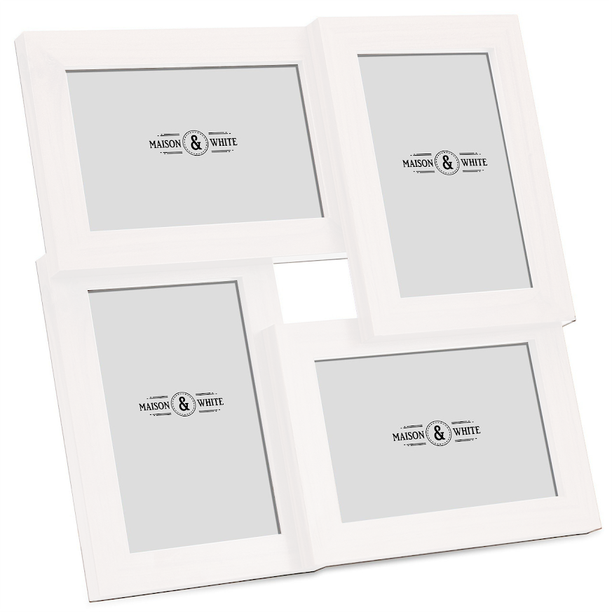 Multi Picture Aperture 6" x 4" Photo Frame White | M&W