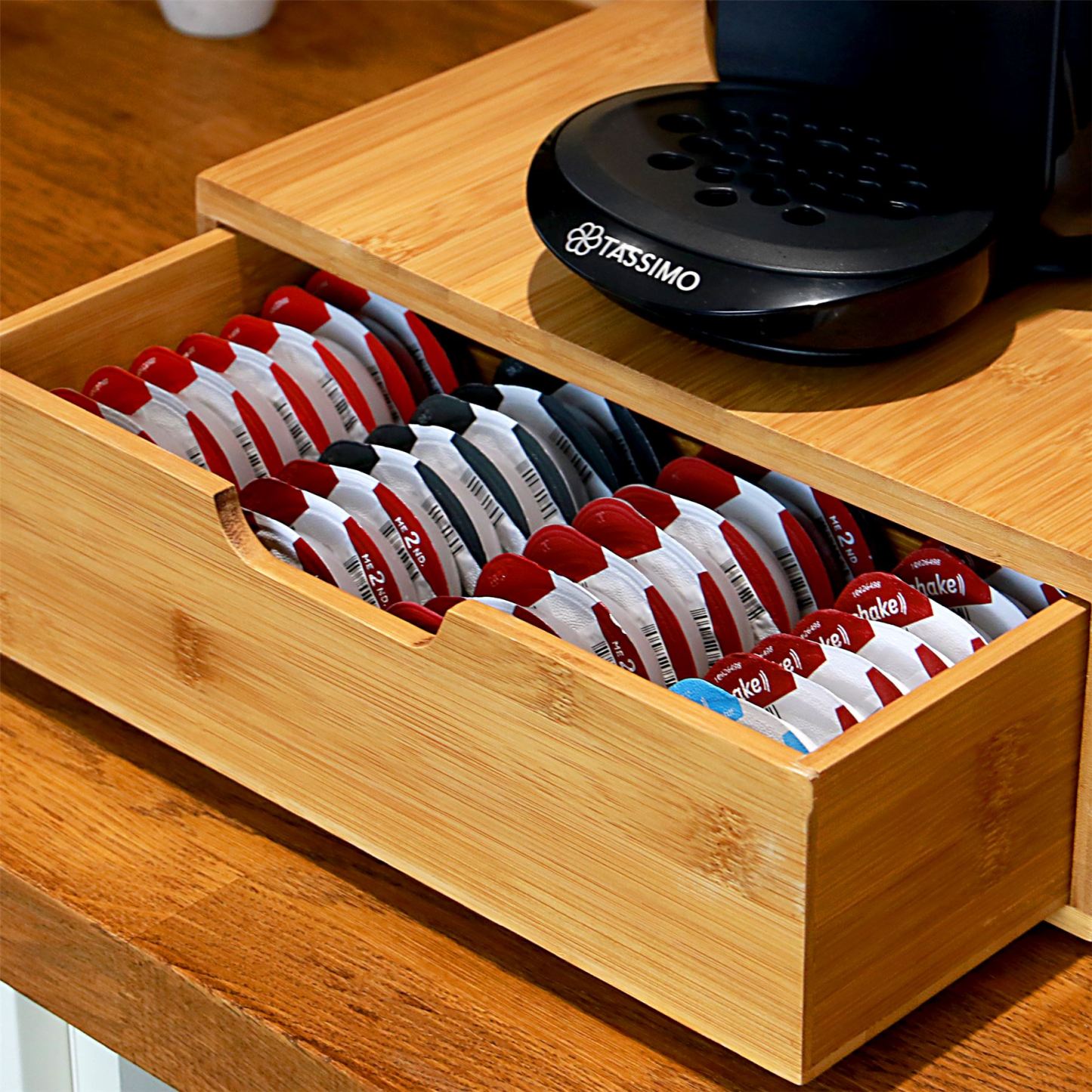 Bamboo 64 Tassimo Coffee Pod Drawer | M&W