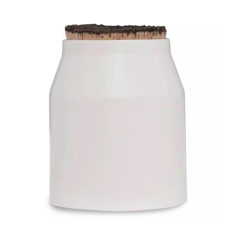 Tower Natural Life Medium Ceramic Storage Jar with Weathered Cork Lid