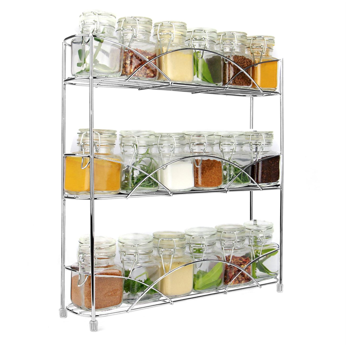 3 Tier Herb & Spice Rack Chrome | M&W