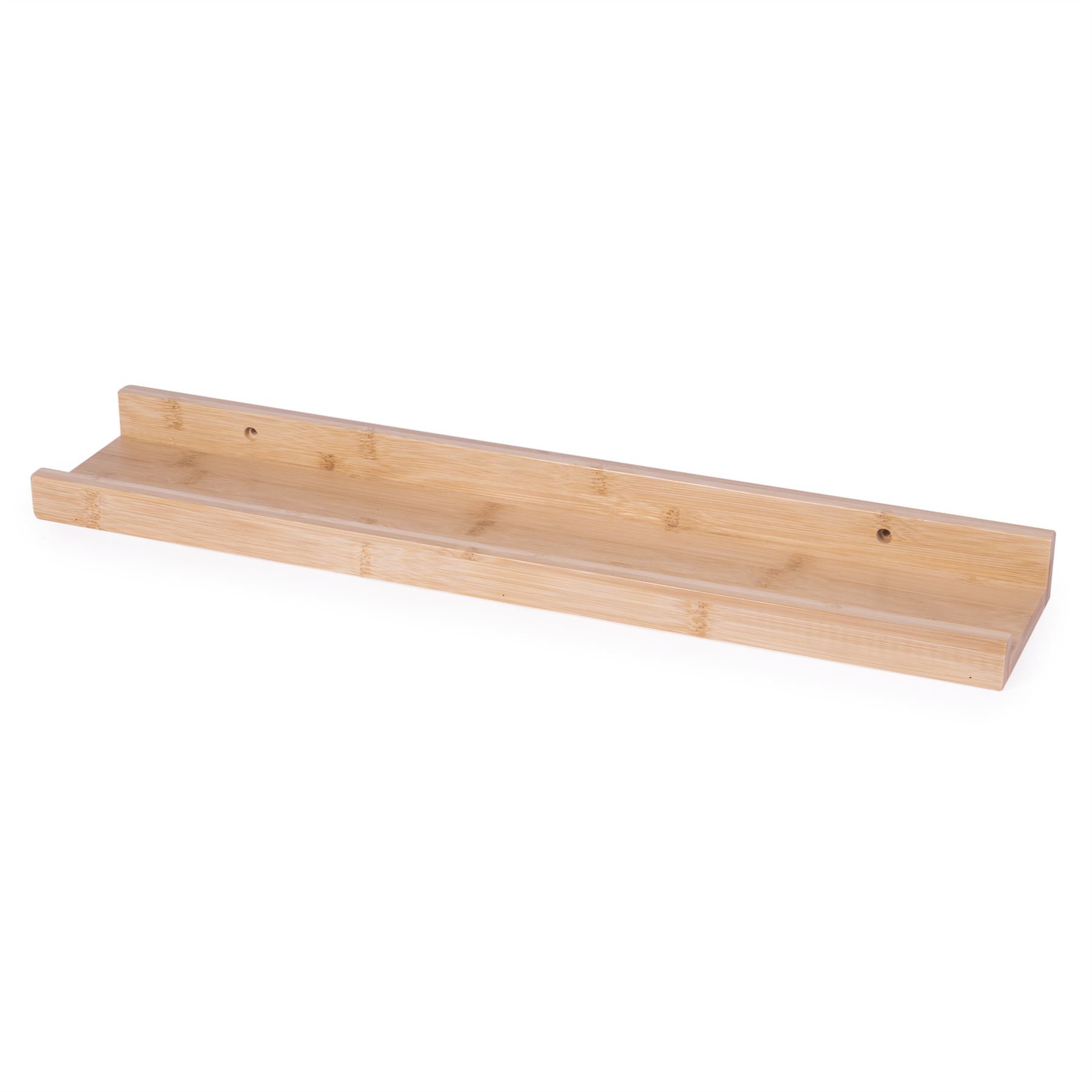 Rustic Bamboo Block Floating Shelf 20" | M&W