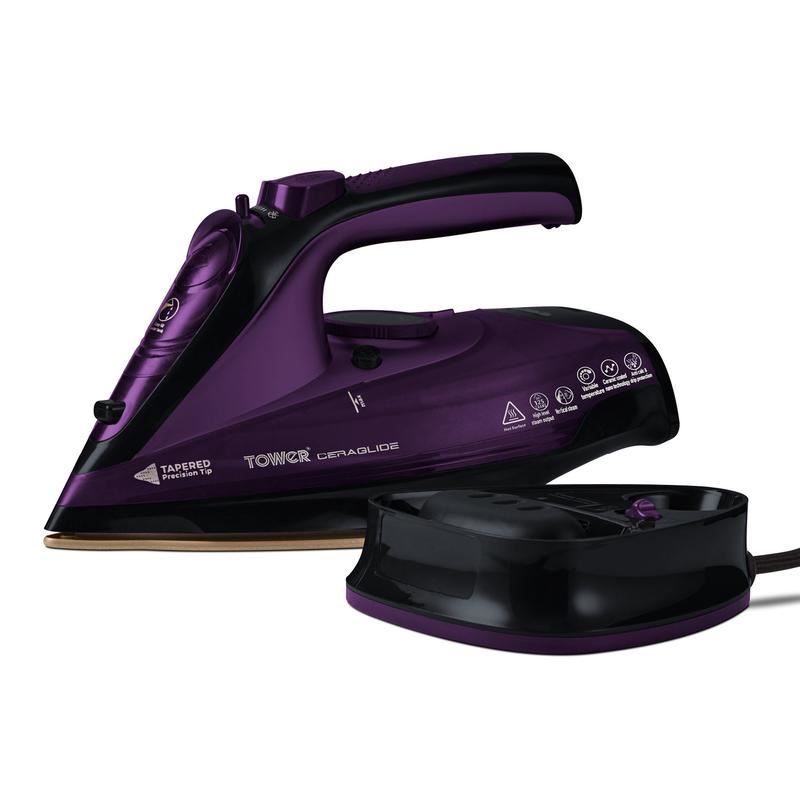 Tower T22008 Ceraglide Cord Cordless Iron 2400w UK Plug