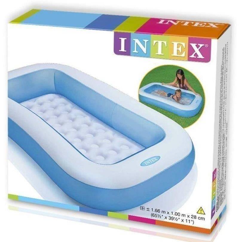 Rectangular Paddling Pool with Soft Inflatable Floor