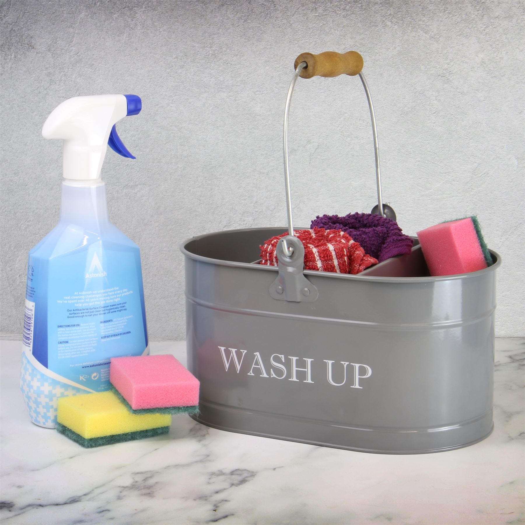 Wash Up Tidy Grey | M&W