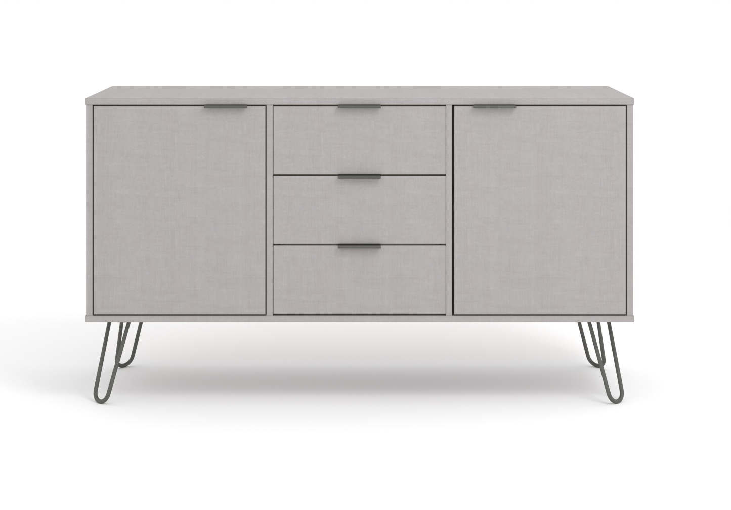Augusta Grey Medium Sideboard With 2 Door 3 Drawers