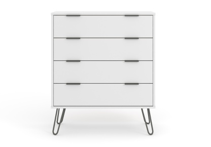 Augusta White 4 Drawer Chest Of Drawers
