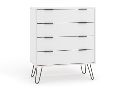 Augusta White 4 Drawer Chest Of Drawers