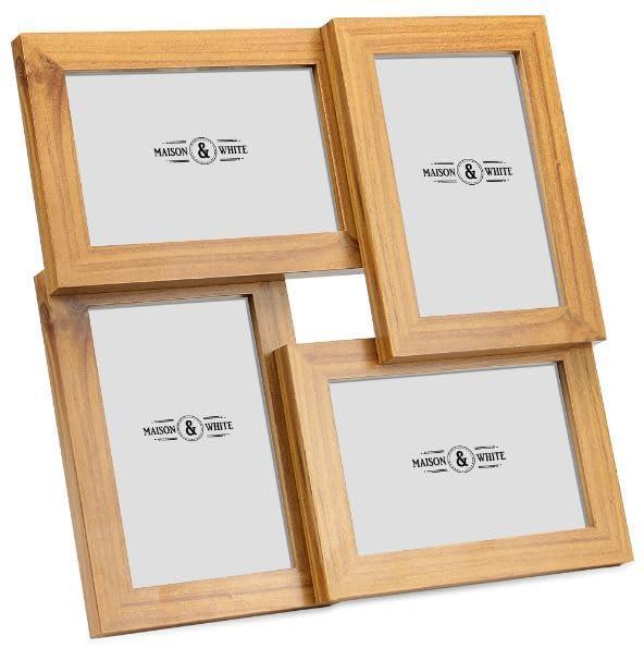Multi Picture Aperture 6" x 4" Photo Frame Light Wood | M&W