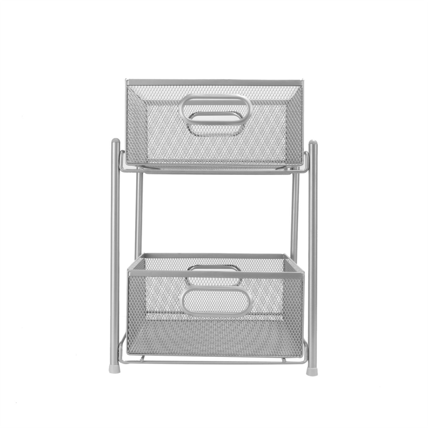 2 Tier Sliding Steel Shelves | M&W