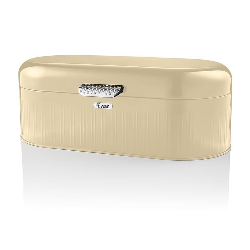 Swan Long Cream Retro Bread Bin