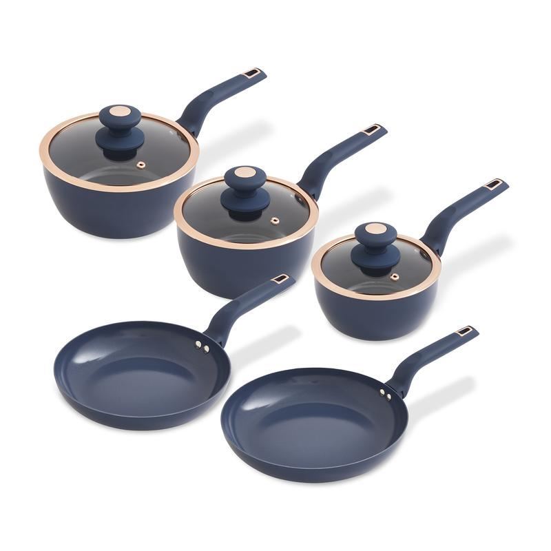 Tower Midnight Blue Cavaletto 5 Piece Cookware Set