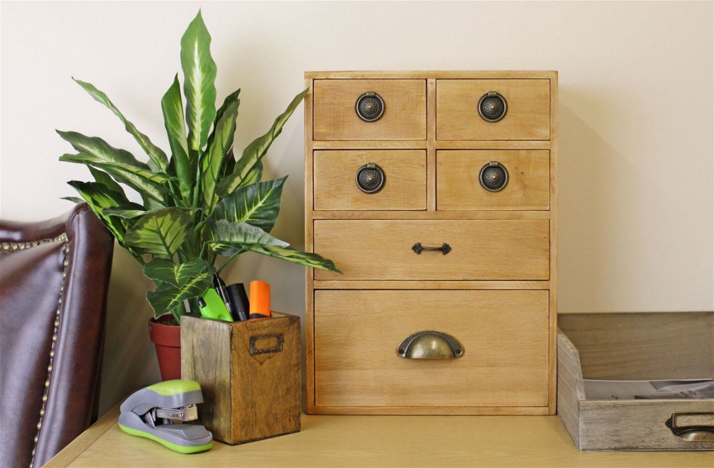6 Drawer Storage Cabinet Assorted Size Drawers