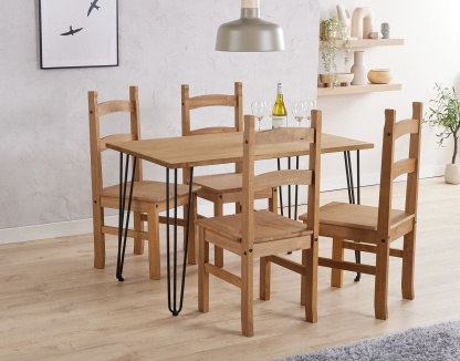 Augusta Pine Rectangular Dining Table 1180mm
