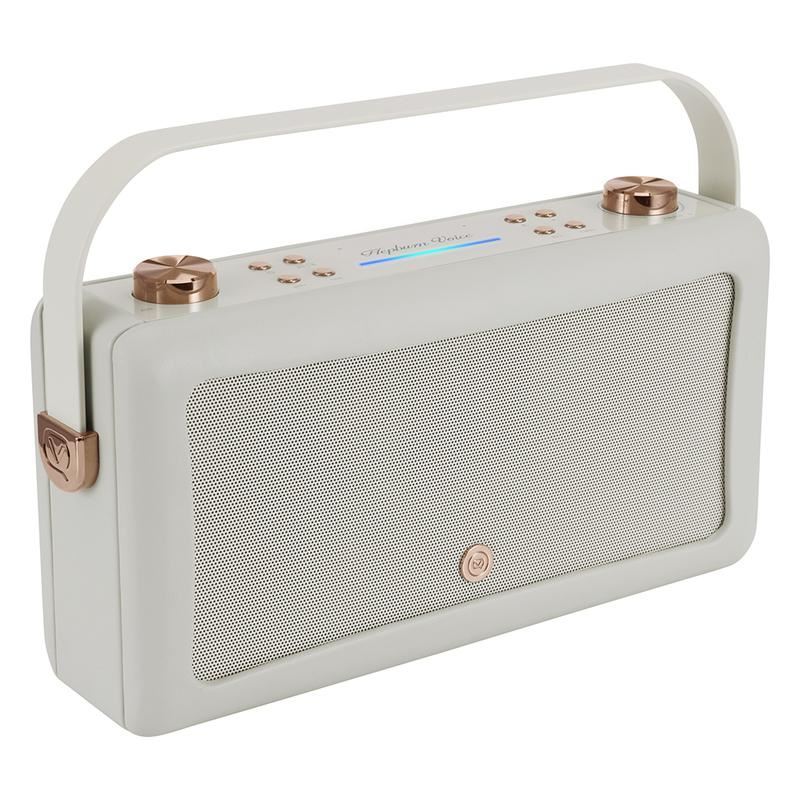 Hepburn Voice Speaker Grey and Copper Radio