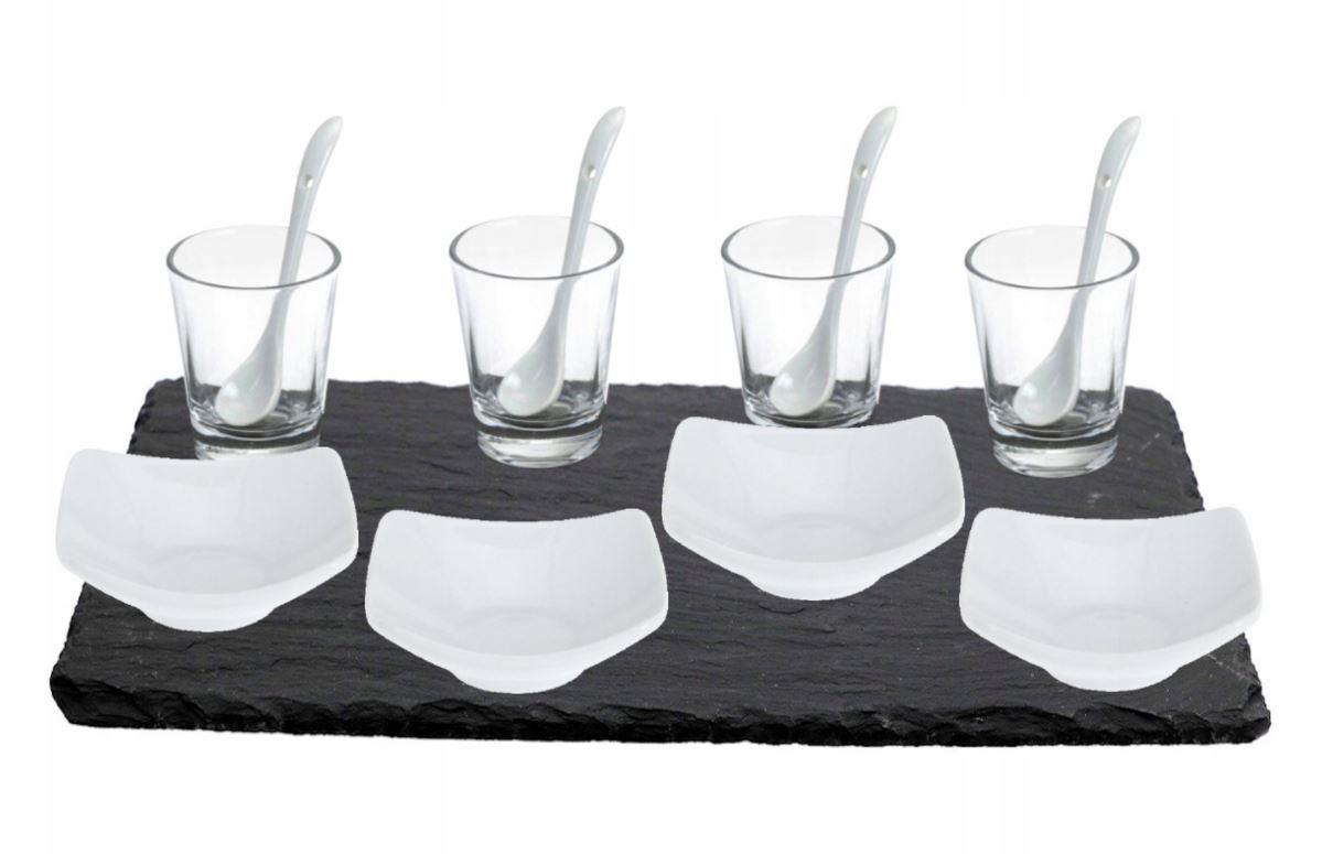 Appetizer Party Starter Set with Slate Serving Board
