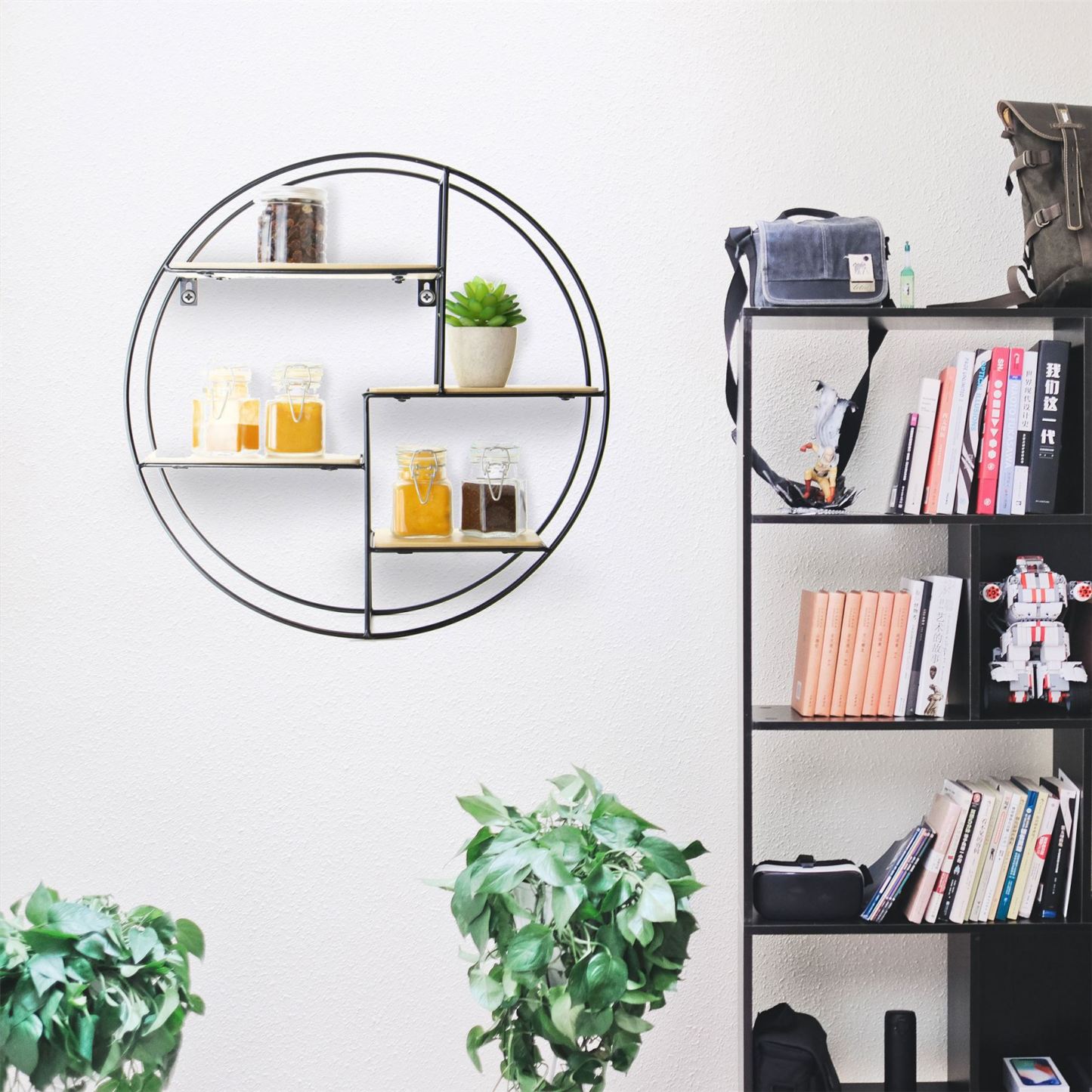 Floating Circle Shelf 4 Tier | M&W