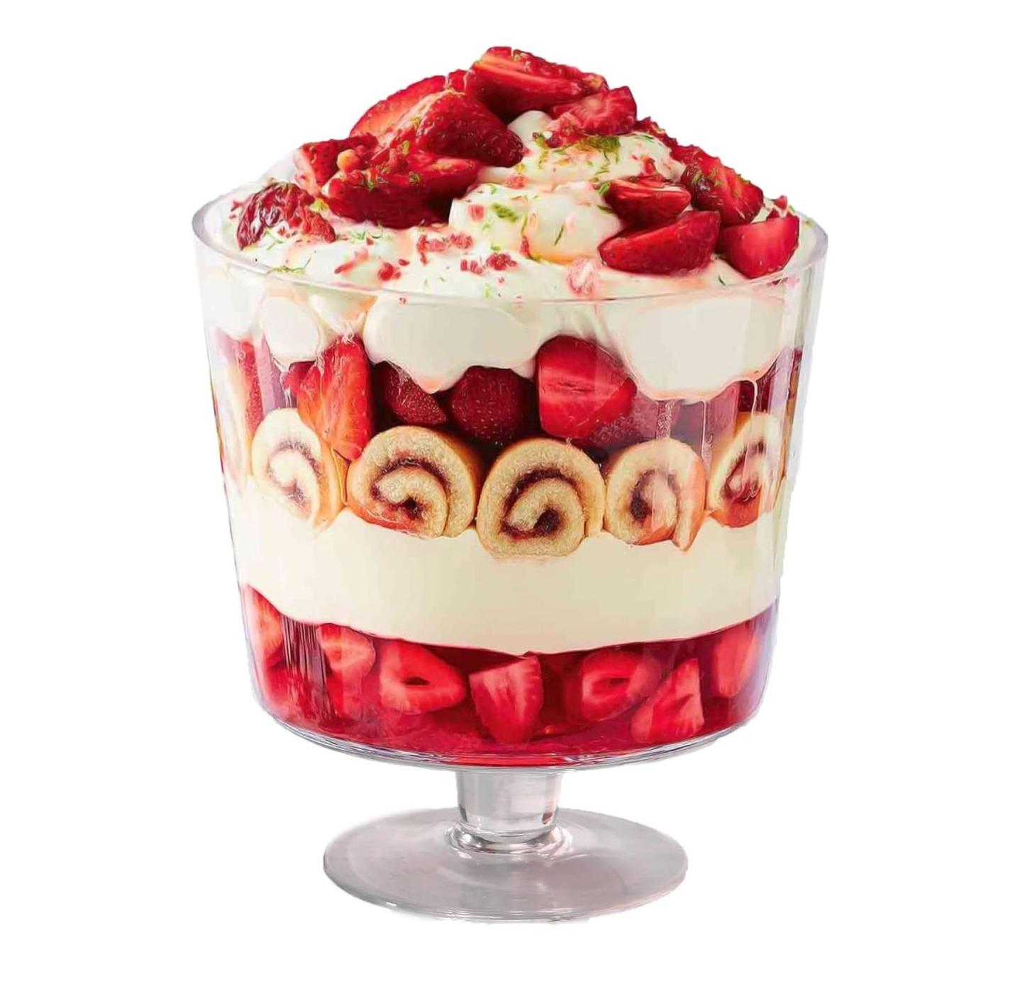Footed Glass Trifle Bowl 2L | M&W