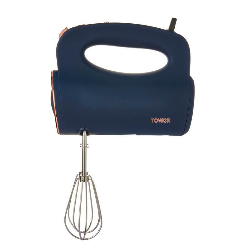 Tower Cavaletto 300W Hand Mixer Blue & Rose Gold UK Plug