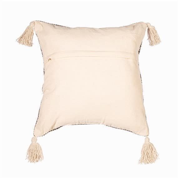 Sass & Belle Crescent Moon Tufted Cushion Black