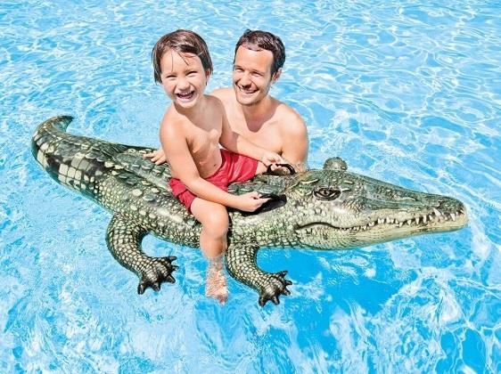 Crocodile Inflatable Ride On 170cm x 86cm