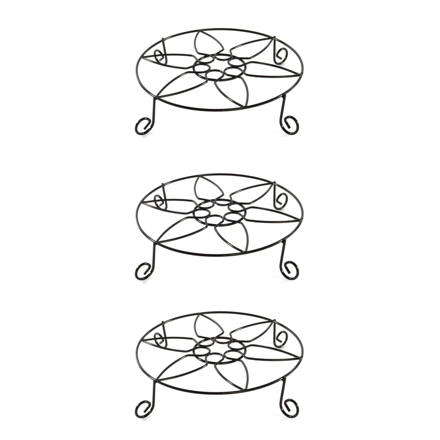 Iron Plant Pot Stands - Set of 3 | M&W