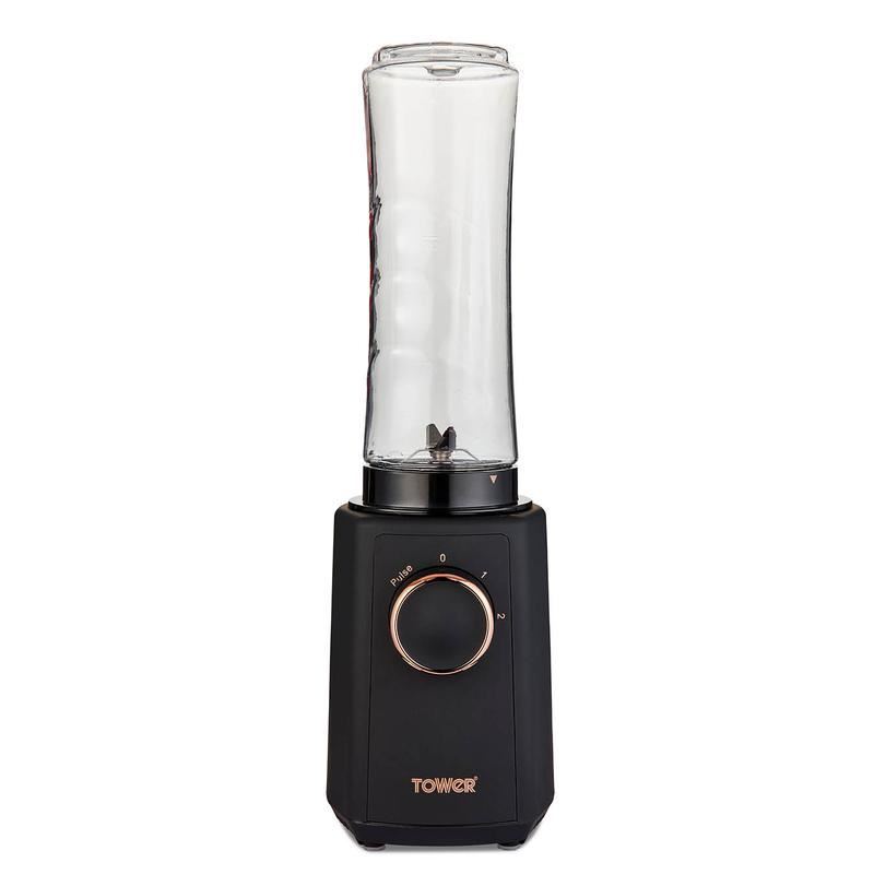 Tower Cavaletto 300W Personal Blender Black & Rose Gold UK Plug