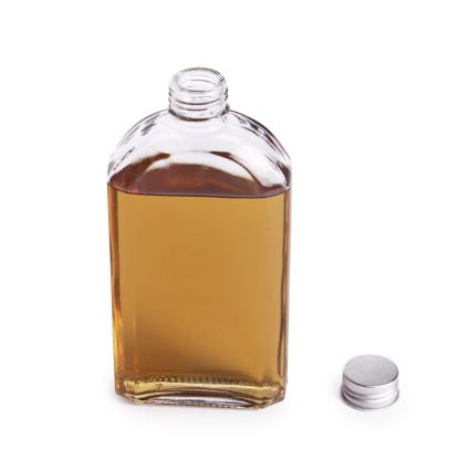 Glass Flask Bottles with Lids 350ml - Set of 10 | Pukkr