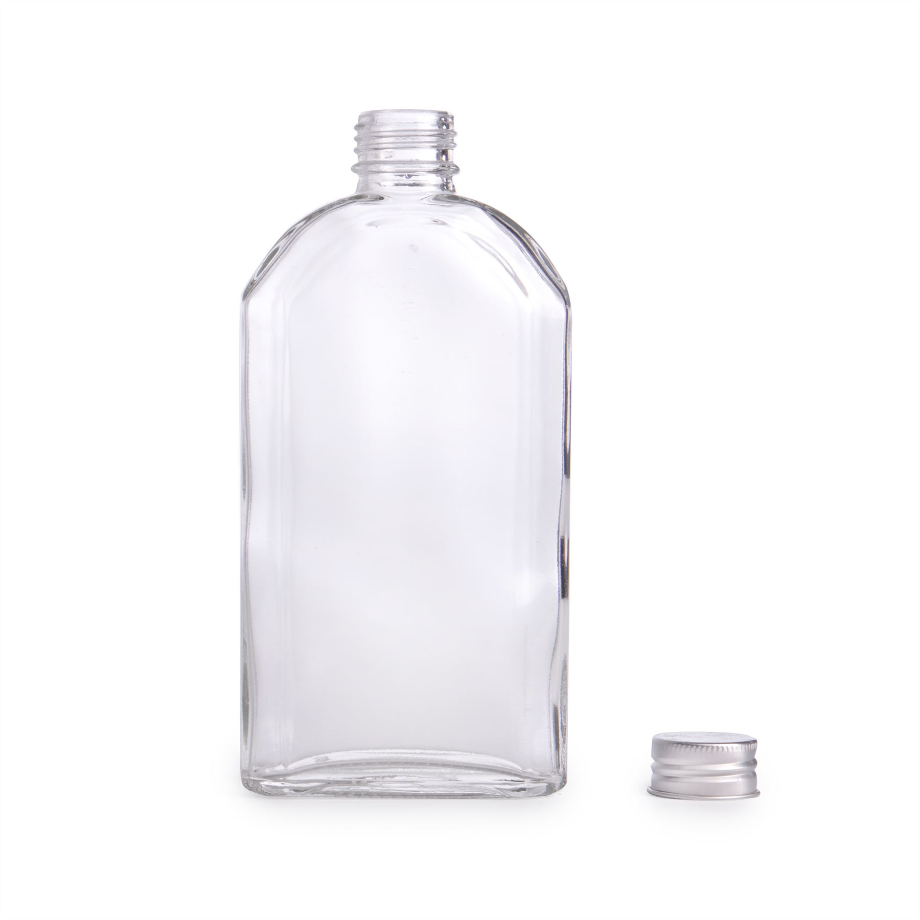 Glass Flask Bottles with Lids 350ml - Set of 10 | Pukkr